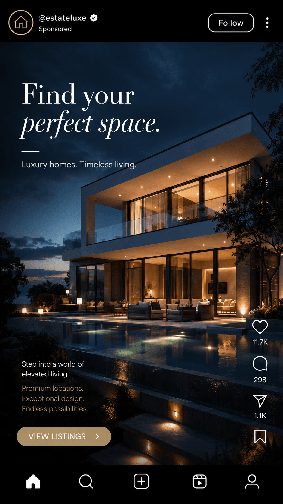 Real estate reel ad